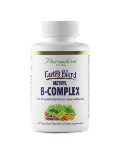 Suplemento B-Complejo Paradise Herbs 60 Cápsulas - Energía y Inmunidad