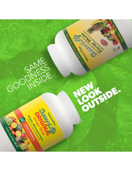 Batido Energético Natures Plus Fuente de Vida 2.27 kg - 13g Proteína Batido Energético Natures Plus Fuente de Vida 2.27 kg - 13g Proteína