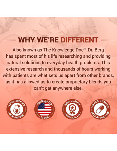 Enzimas Digestivas Avanzadas Dr. Berg 180 Cápsulas con Vinagre