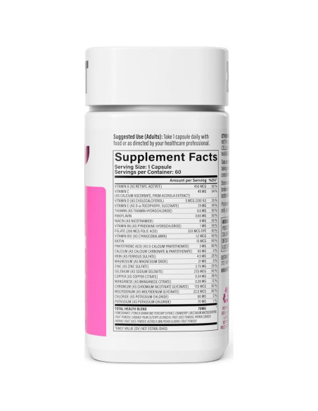 Suplemento Multivitamínico para Mujeres Habit 60 Cápsulas - 23 Vitaminas y Minerales