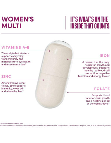 Suplemento Multivitamínico para Mujeres Habit 60 Cápsulas - 23 Vitaminas y Minerales