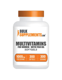 Multivitamina Femenina BulkSupplements.com 300 Softgels con Hierro