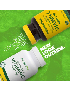 Vitamina C Natures Plus 1000 mg 90 Cápsulas Vegetarianas 2