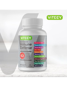 Suplemento Multivitamínico Viteey 60 Cápsulas Inmunidad 2