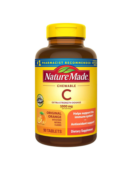 Nature Made Vitamina C Masticable 1000 mg - 90 Tabletas
