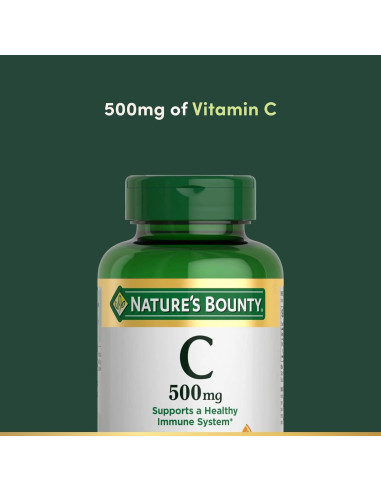Vitamina C Nature's Bounty 500mg 250 Tabletas Antioxidante
