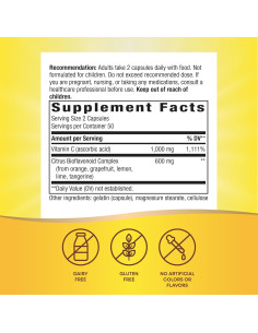 Vitamina C Nature's Way 1000 mg con Bioflavonoides 100 Cápsulas 2