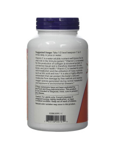 Cristales de Vitamina C Now Foods 0.45 kg Ácido Ascórbico 2