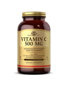Vitamina C 500 mg Solgar 250 Cápsulas Vegetales Antioxidante