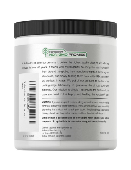 Polvo de Ascorbato de Sodio Bufferizado Horbaach 453.6 g Polvo de Ascorbato de Sodio Bufferizado Horbaach 453.6 g