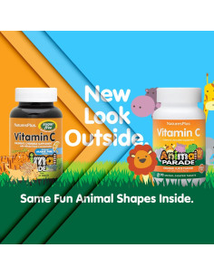 Vitaminas C Masticables para Niños Nature's Plus 90 Tabletas 2