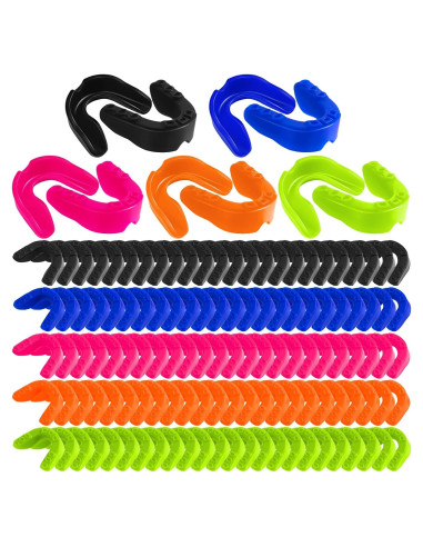 Protectores Bucales Deportivos Leumoi 120 Piezas Silicona