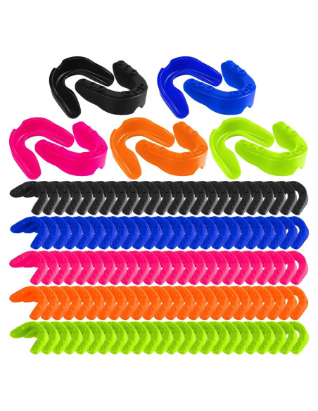 Protectores Bucales Deportivos Leumoi 120 Piezas Silicona