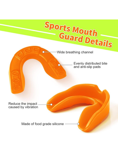 Protectores Bucales Deportivos Leumoi 120 Piezas Silicona