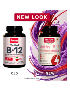 Suplemento Methyl B-12 Jarrow Formulas 500 mg 100 Tabletas Masticables Sabor Cereza 2