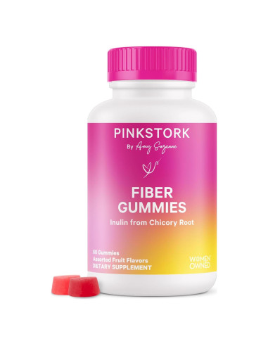 Gomitas de Fibra Pink Stork para Embarazo - 60 Masticables