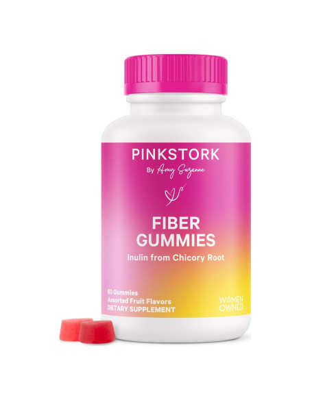 Gomitas de Fibra Pink Stork para Embarazo - 60 Masticables