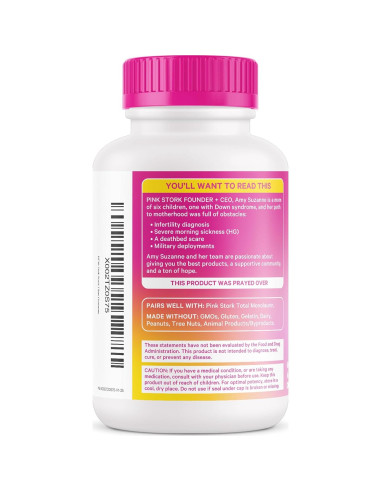 Gomitas de Fibra Pink Stork para Embarazo - 60 Masticables