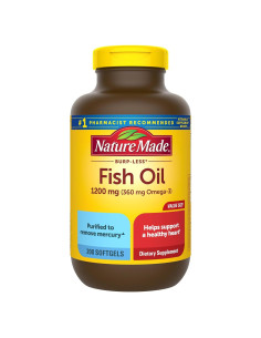 Nature Made Aceite de Pescado Omega 3 1200 mg 200 Cápsulas
