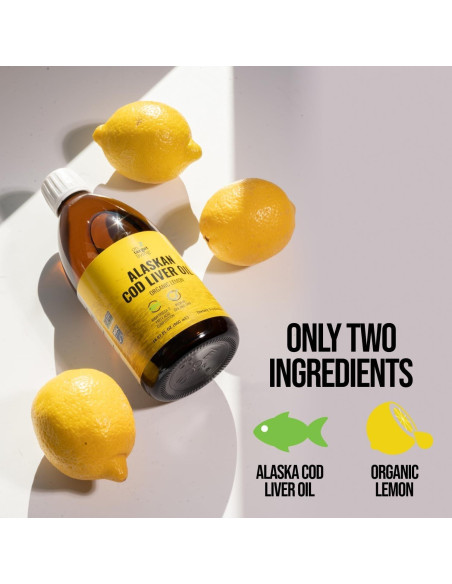 Aceite de Hígado de Bacalao On Target Living 473 ml Limón Orgánico