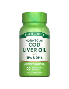 Aceite de Hígado de Bacalao Nature's Truth 415 mg 100 Gelatinas