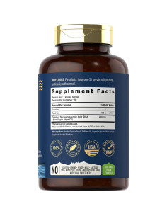 Suplemento Vegano Omega 3 Tahoe Nutritionals | 150 Gelatinas Blandas | 200 mg DHA de Aceite de Algas 2