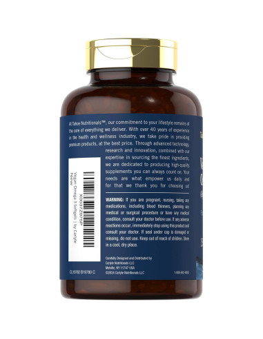Suplemento Vegano Omega 3 Tahoe Nutritionals | 150 Gelatinas Blandas | 200 mg DHA de Aceite de Algas