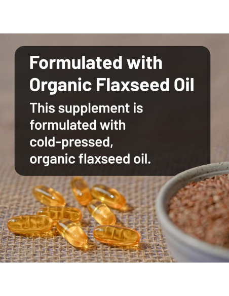NatureWise Aceite de Semilla de Lino 3000 mg Omega 3 120 Gelatinas