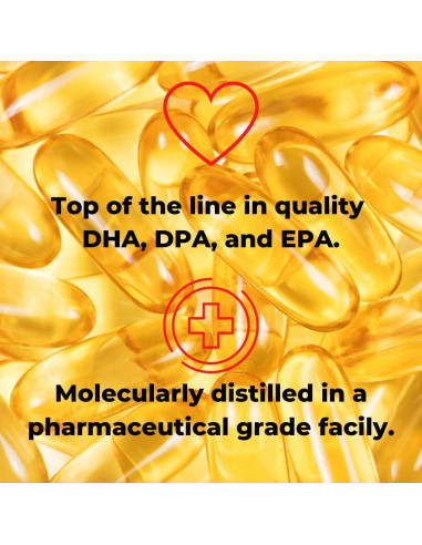EZ Omega-3 Suplemento de Aceite de Pescado Menhaden 2000 mg 180 Cápsulas