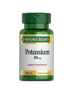 Potasio Nature's Bounty 99 mg 100 Tabletas Vegetarianas