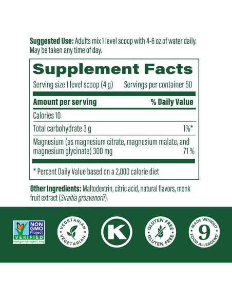 MegaFood Polvo de Magnesio Glicinato 200 g - Limonada Frambuesa MegaFood Polvo de Magnesio Glicinato 200 g - Limonada Frambuesa