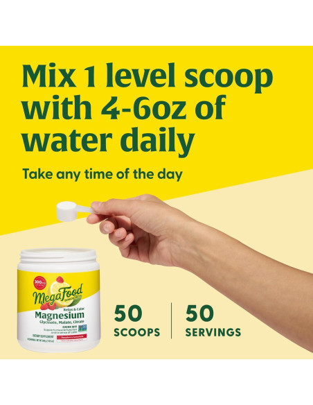 MegaFood Polvo de Magnesio Glicinato 200 g - Limonada Frambuesa MegaFood Polvo de Magnesio Glicinato 200 g - Limonada Frambuesa