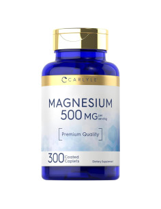 Carlyle Magnesio 500mg - 300 Tabletas Recubiertas Vegetariano