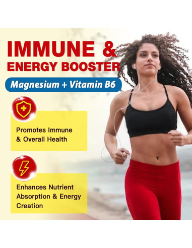 Suplemento de Magnesio 10 en 1 ZEBORA 500mg con Vitamina D3 y Zinc - 120 Cápsulas