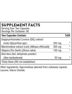 Suplemento Digestivo Thorne GI Alivio - 180 Cápsulas 2
