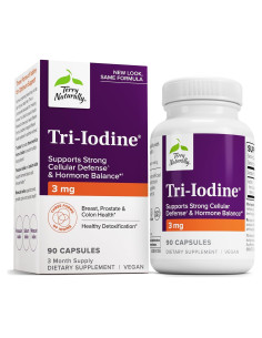 Suplemento Tri-Iodine Terry Naturally 90 cápsulas 3 mg