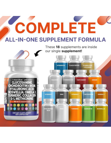 Suplemento Articular Clean Nutraceuticals 1500mg Glucosamina