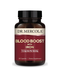 Suplemento de Hierro Dr. Mercola 30 Cápsulas 7.5 mg Sin OGM