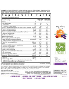 Tabletas Masticables Multivitamínicas Bluebonnet 180 Unidades 2