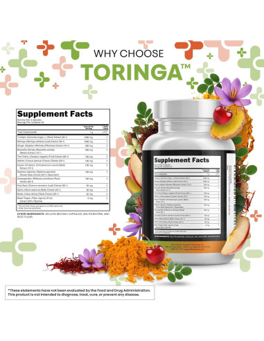 Suplemento de Cúrcuma y Moringa Clean Nutraceuticals 136g