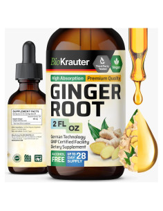 Extracto de Raíz de Jengibre BIO KRAUTER 59.15 ml Vegano