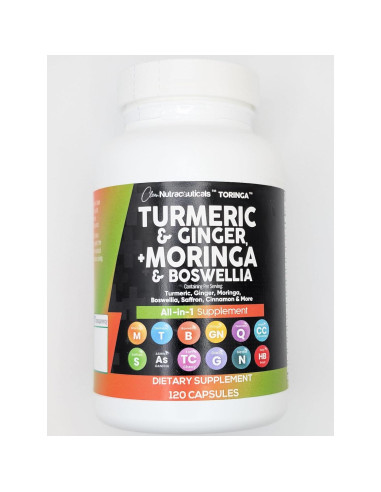 Suplemento de Cúrcuma y Moringa Clean Nutraceuticals 136g