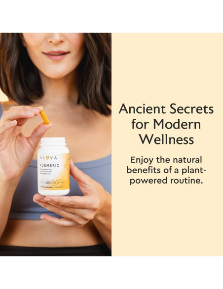 Cápsulas de Cúrcuma Curcumina Alaya Naturals 750 mg - 95% Curcuminoides