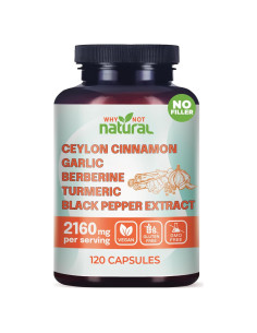 Cápsulas de Canela de Ceilán Orgánica 5 en 1 Why Not Natural
