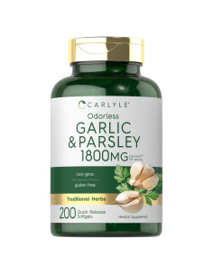 Carlyle Ajo y Perejil Sin Olor 1800mg 200 Gelatinas Blandas