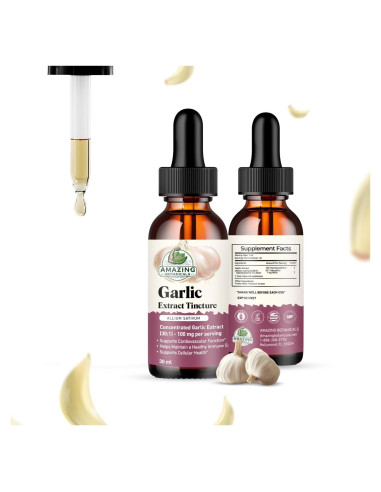 Tintura de Ajo Amazing Botanicals 30ml - Extracto Herbal Potente