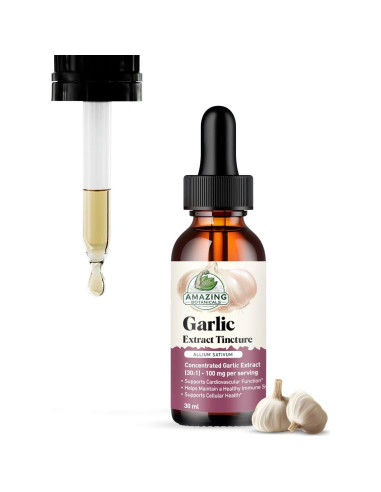 Tintura de Ajo Amazing Botanicals 30ml - Extracto Herbal Potente