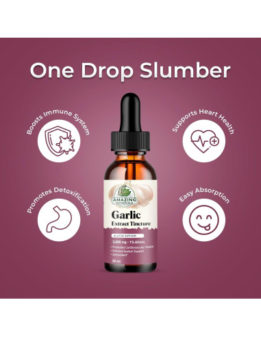 Tintura de Ajo Amazing Botanicals 30ml - Extracto Herbal Potente