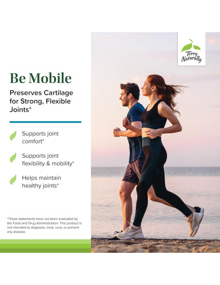 Suplemento de colágeno Terry Naturally Be Mobile - 60 cápsulas