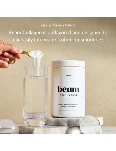Polvo de Colágeno Beam 308g con Ácido Hialurónico y Biotina